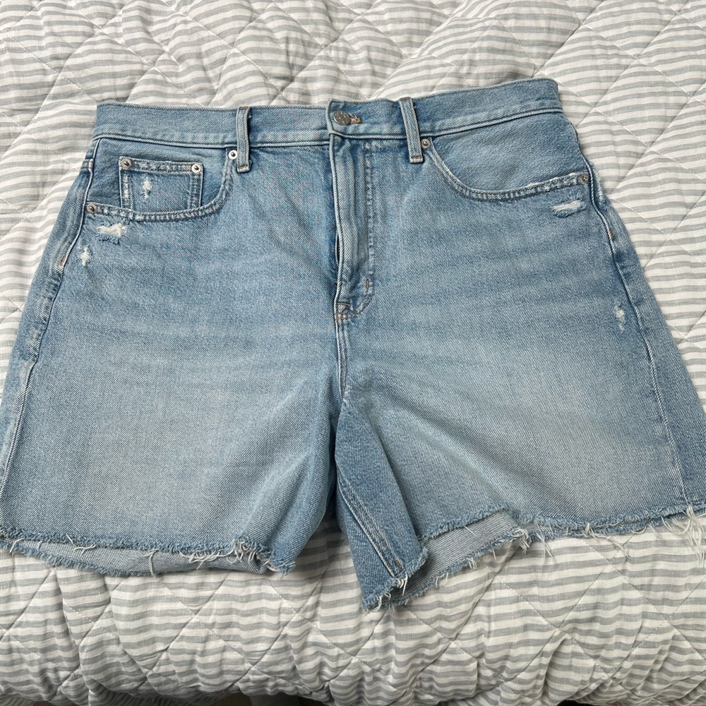 J. Crew High-Rise Relaxed Denim Short 32